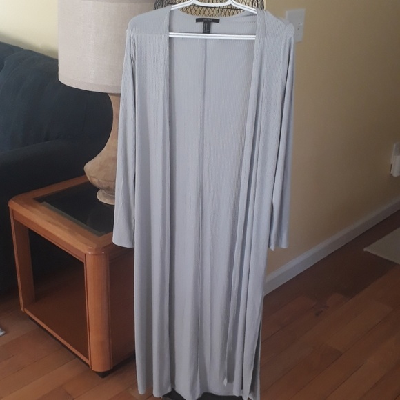 *SOLD* Forever 21 Longline Open Front Cardigan - Picture 6 of 8